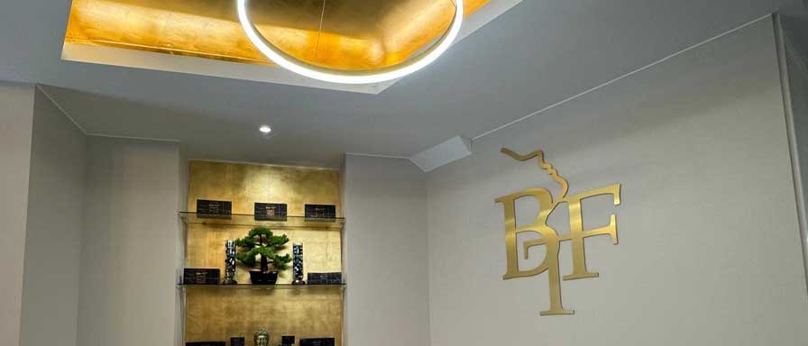 Luxury treatment room interior at Beyond The Face clinic Tunbridge Wells